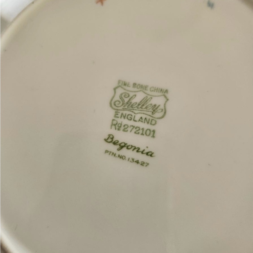 Vintage Shelley Begonia cake plate - Picture 7 of 8